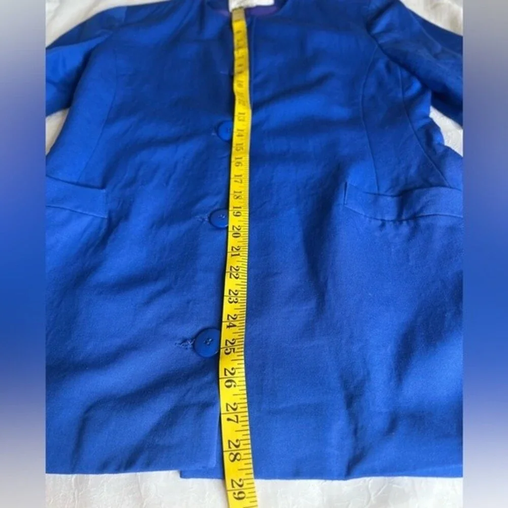 Vintage CHRISTIAN DIOR the Suit Women’s Royal Blue Size 10 100% Wool